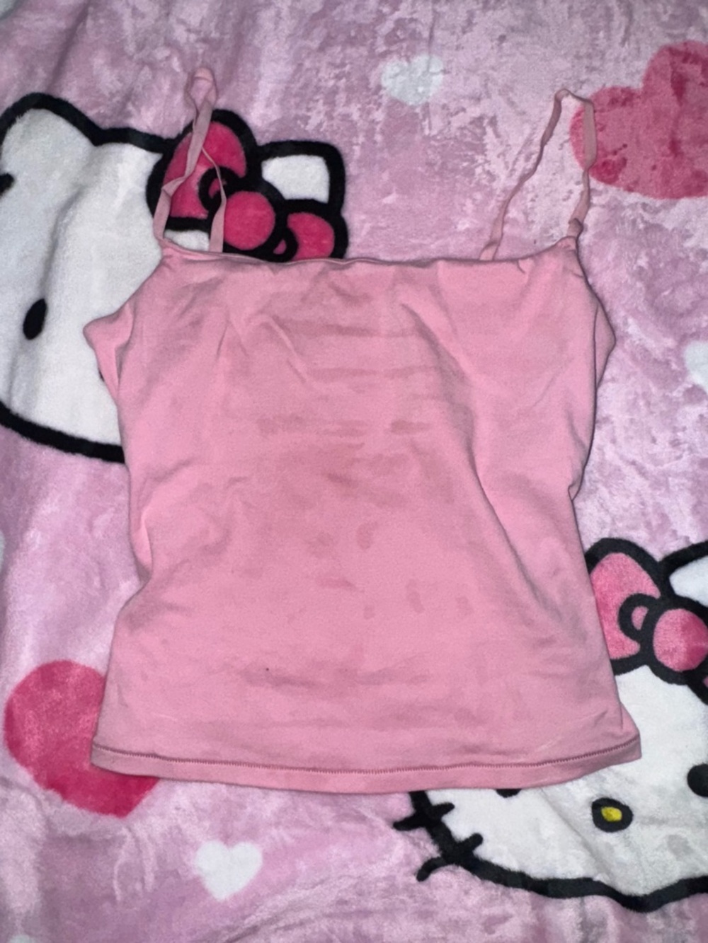 pink built-in bra cami 💗